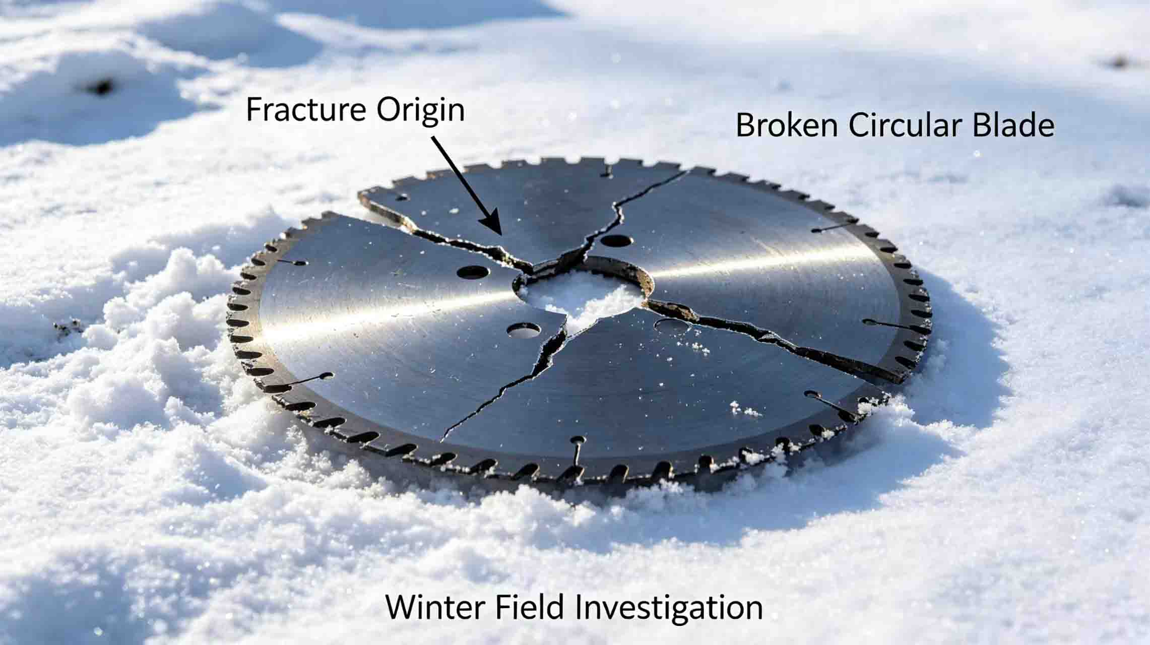 Winter fracture scene