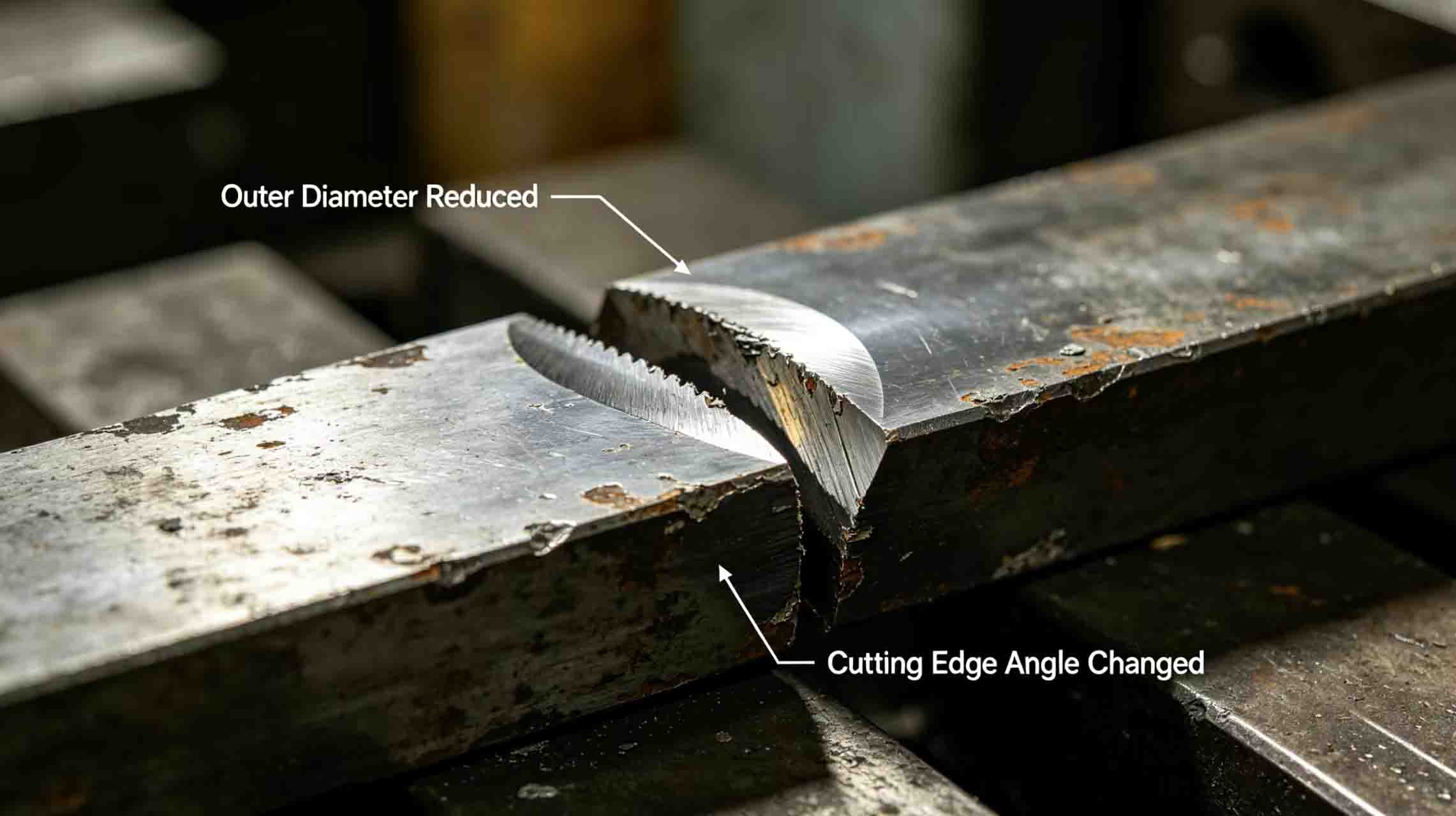 Old blade wear image