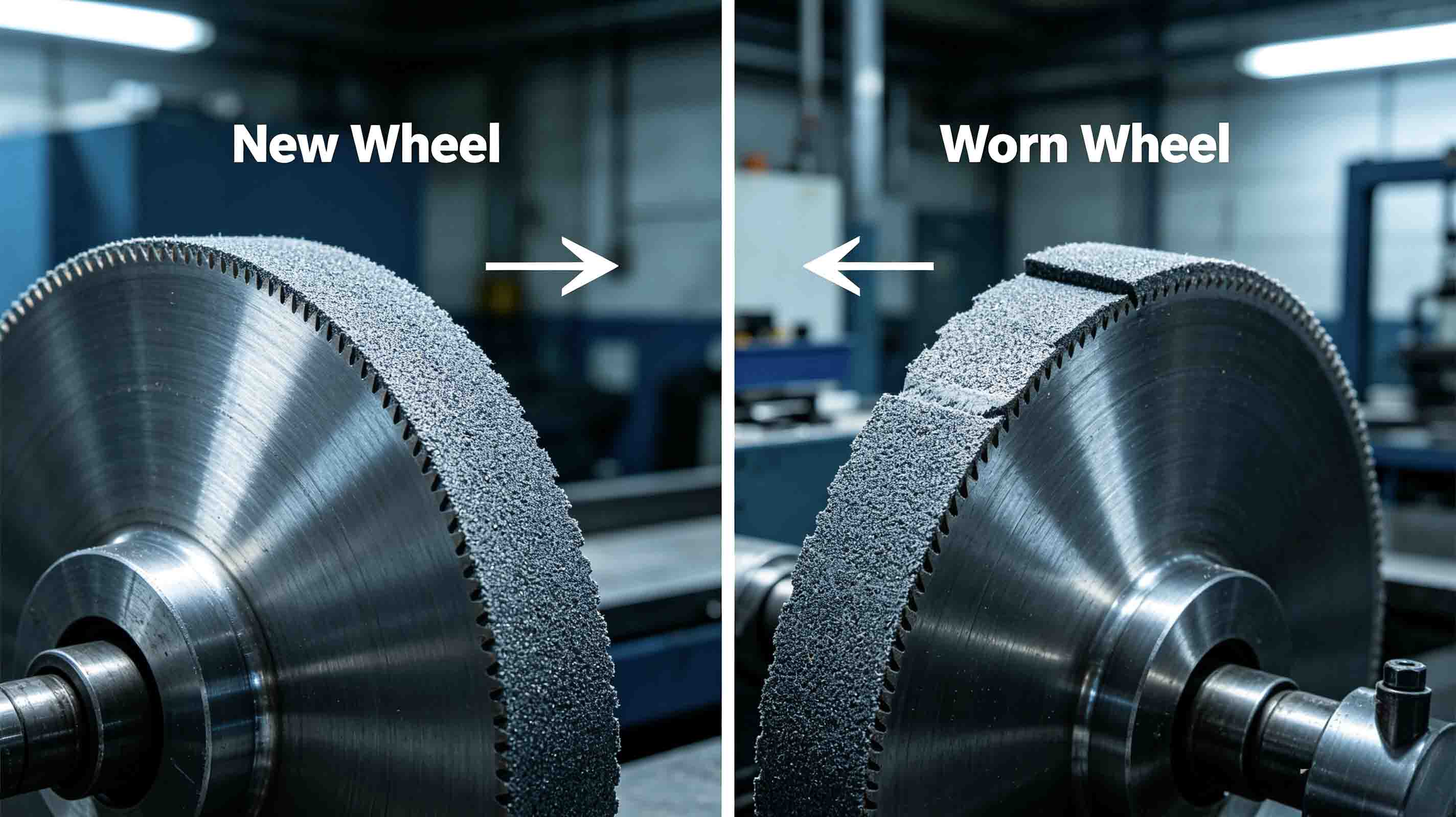 Grinding wheel wear image