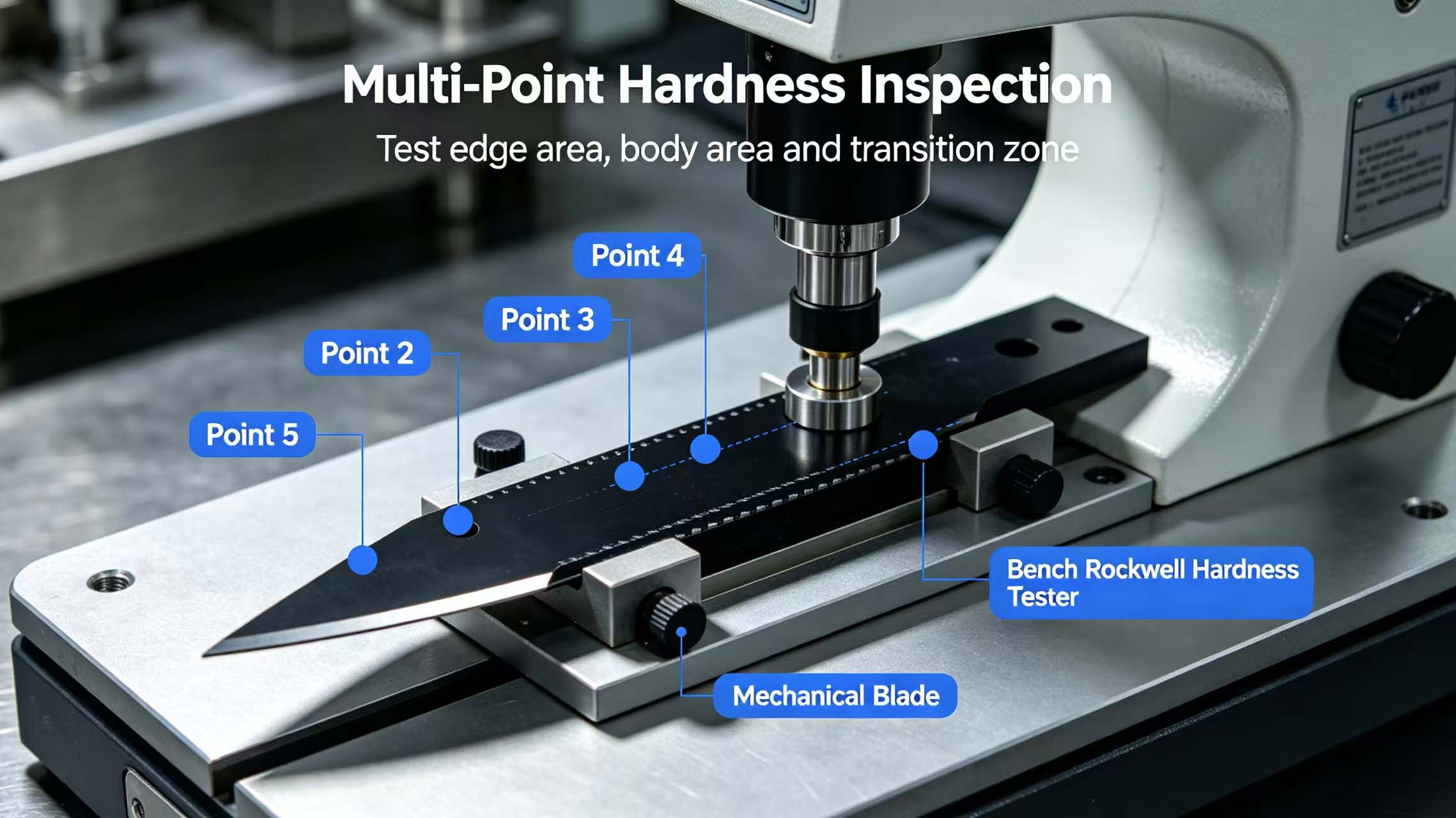 Multi-point hardness testing image Multi-point hardness testing image