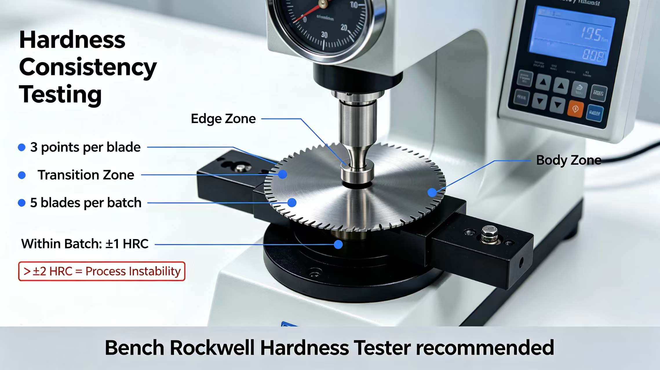 Multi-point hardness testing image Multi-point hardness testing image