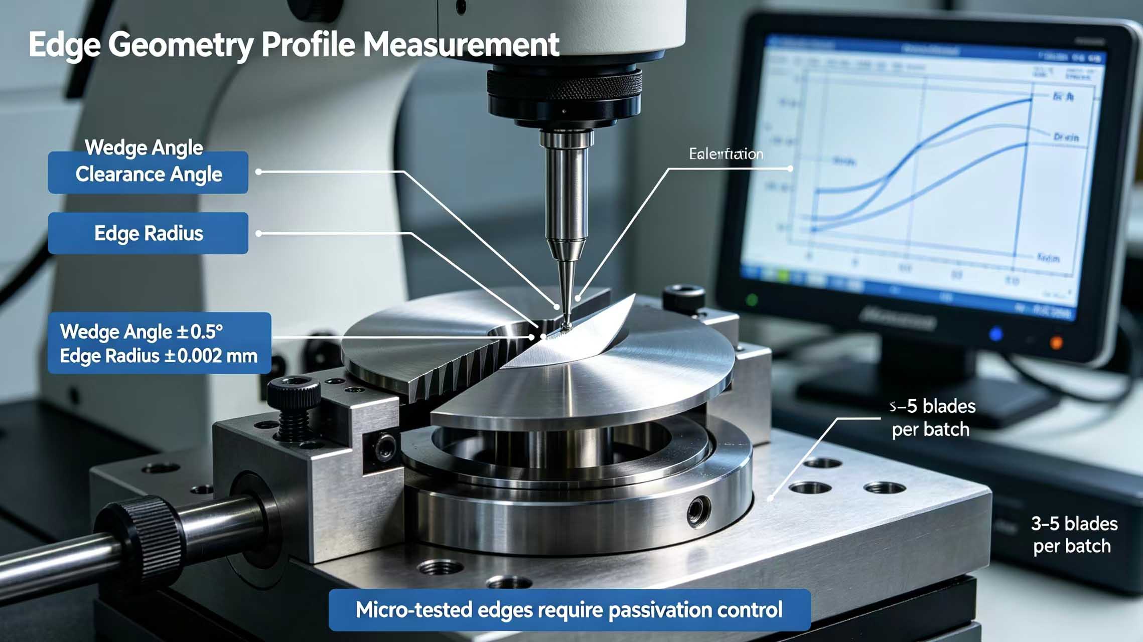 Edge profilometer inspection image Edge profilometer inspection image